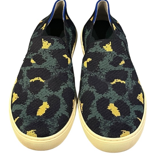 Rothy's Shoes - Rothys Women’s Slide On Fabric Sneaker Blue Leopard Print 8.5 Stretch Comfort